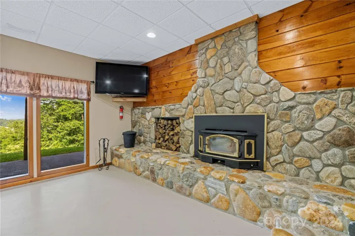2nd Living Quarters-Stone Fireplace