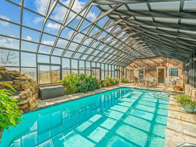 Indoor Pool with Salarium can grow all sort of Tropical Plants