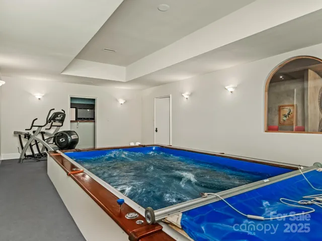 Exercise and pool room