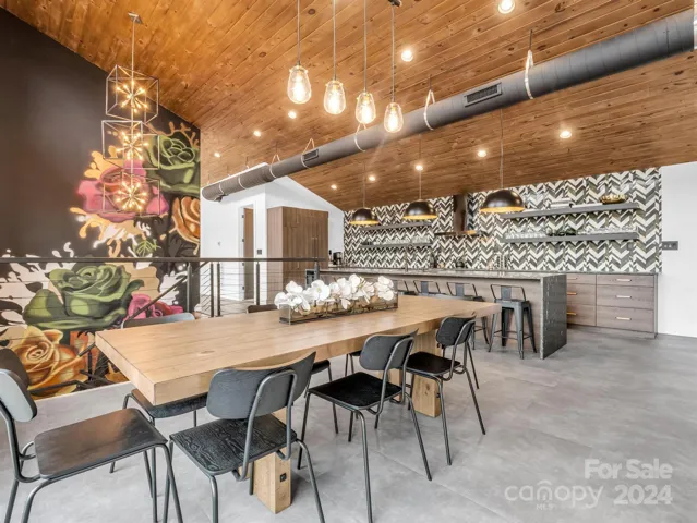 Dining area in the main open living space.