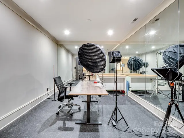 Podcast room or any other auxillary use room in basement