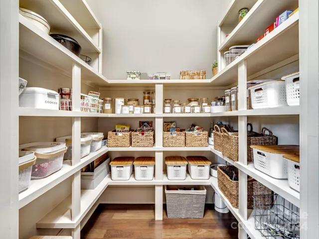 Fabulous pantry with nice shelving