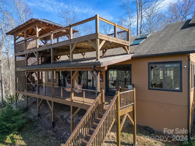 Double Level Decks Adjacent to Pool and Spa
