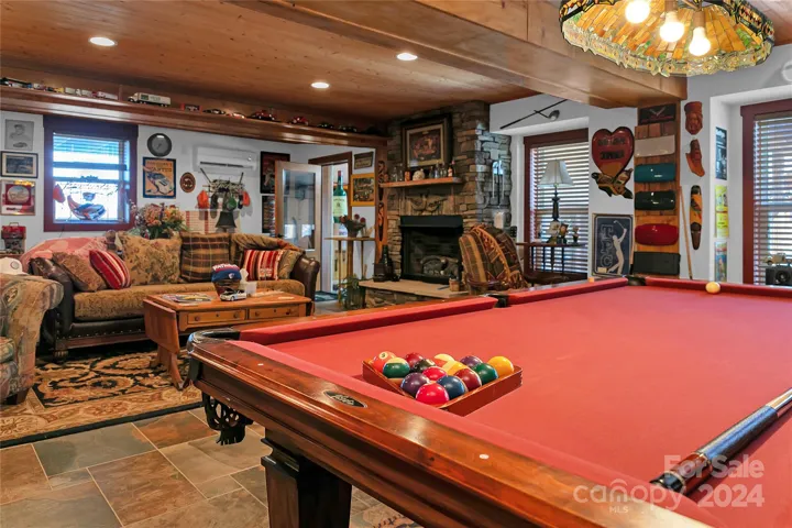 Fireplace in Billiard Room