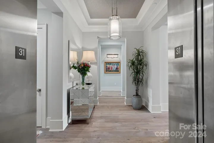 Elevator entrance to this stunning 3 BR/3.5 luxury condo.