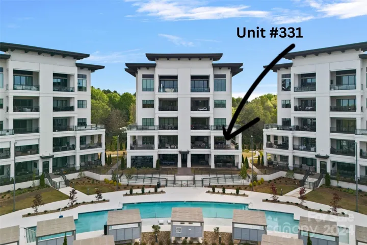 Unit #331 is in Building 300, center building, with premier view of pool and tree canopy.