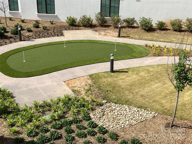 Putting green...