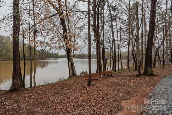 Trails along the lake take you to the community pool and boat docks.