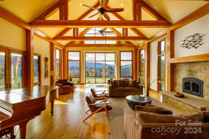 Living room with beautiful views