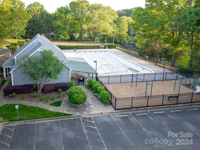 Community pool and playground