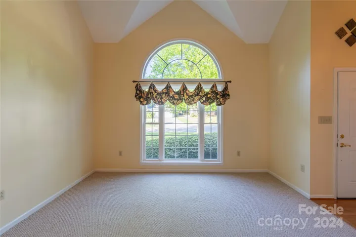 Living room had vaulted ceiling