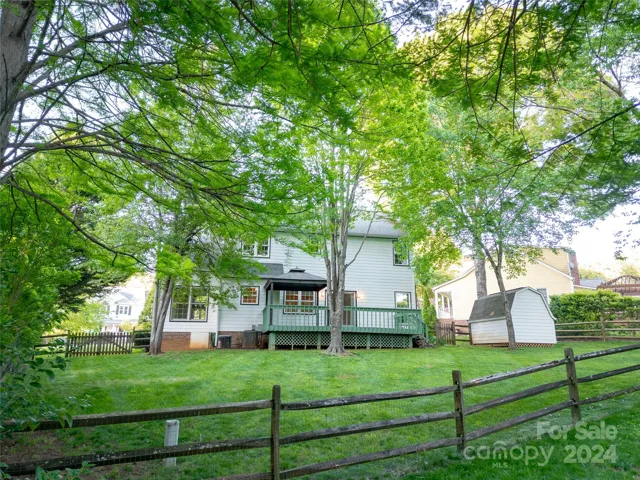 Fenced yard