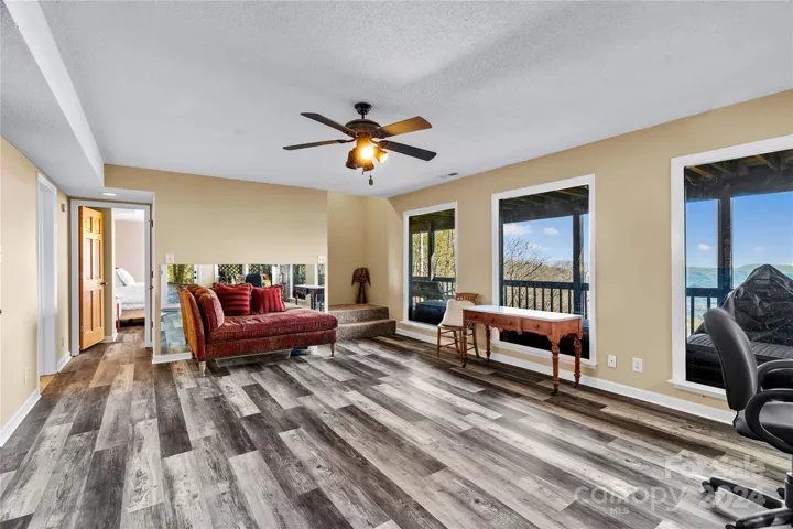 Family/Rec room in the finished basement w/views