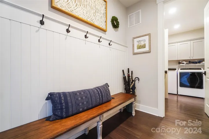Mud Room off of garage entrance with access to laundry