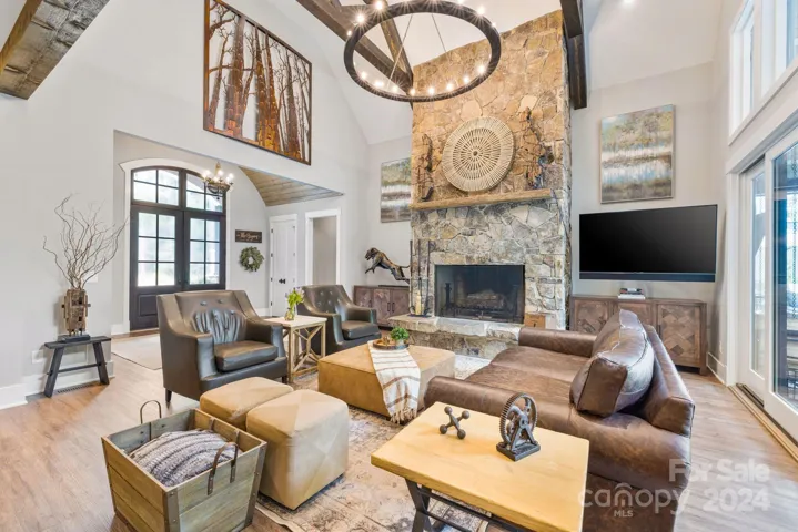 Open Family with Wood Burning Fireplace