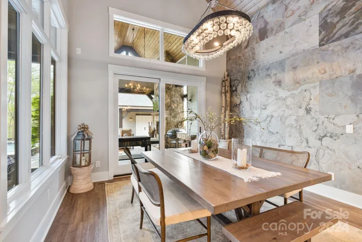Open Dining Area with Access to Exterior