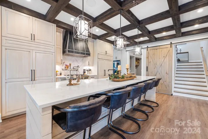 Kitchen with Real Wood Beams
