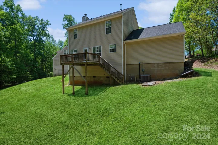View of the Back of the House and Deck