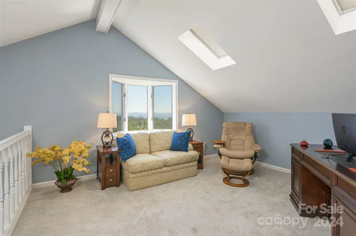 The Loft is Large with great views!