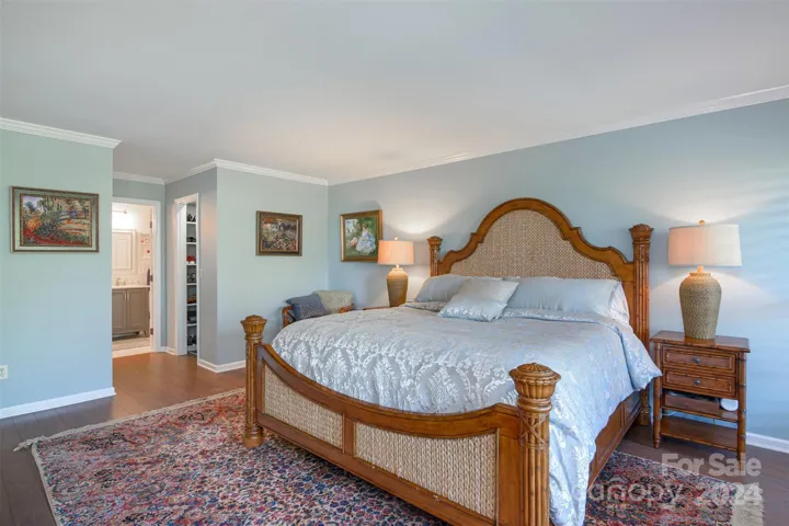 Primary has Double Walk-in closets and Ensuite