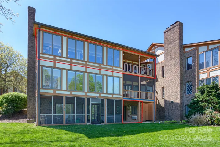 This home is on the top floor with Vaulted Ceilings and Views