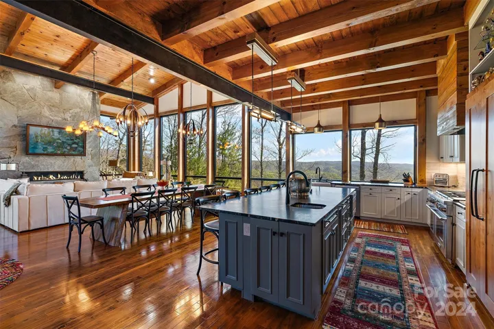 Kitchen into Great Room
