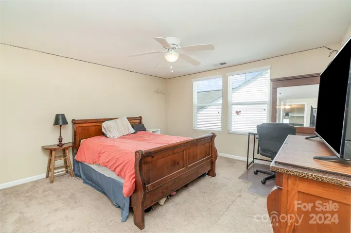 Upstairs bedroom with plenty of privacy