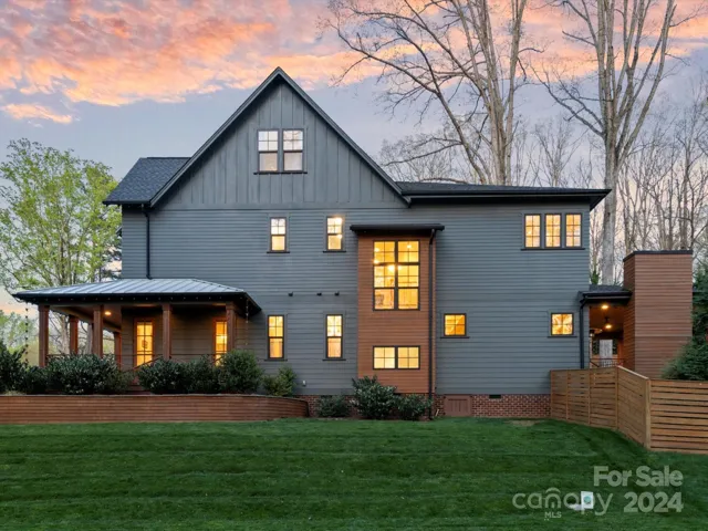 side elevation of the home