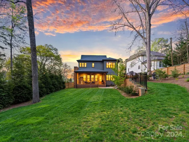 fully fenced backyard