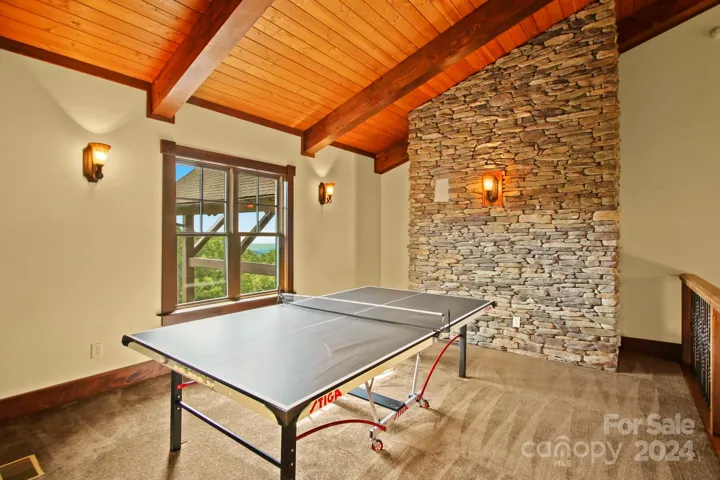 Second-level loft/game room