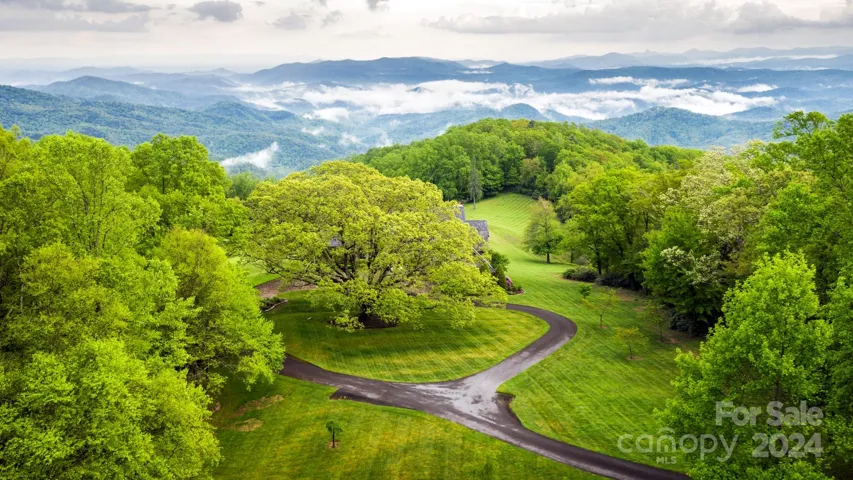 beautiful estate immediately below property & in its view-shed