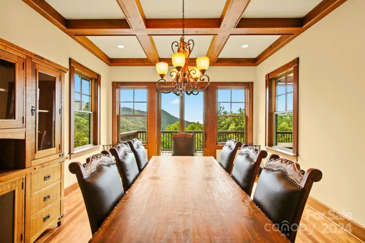 Formal dining room with views!