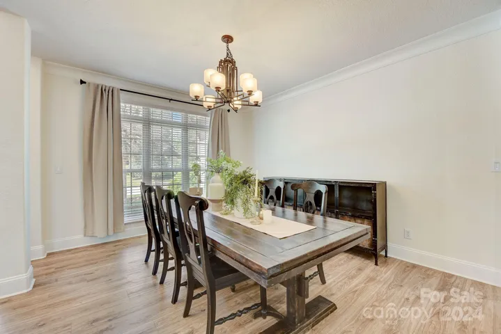 Open dining room
