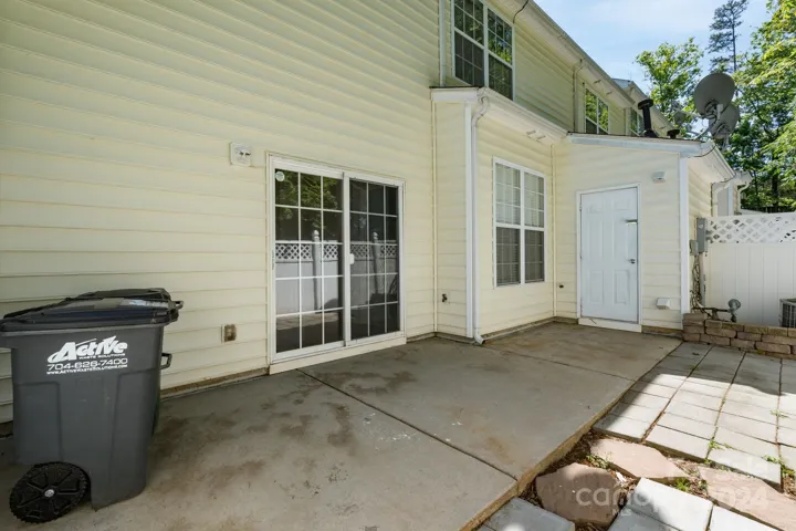 Rear Patio Facing Storage Closet