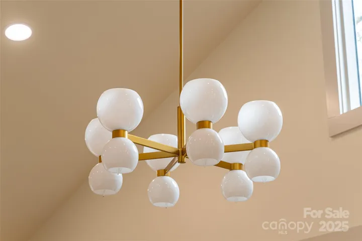 Chandelier in dining