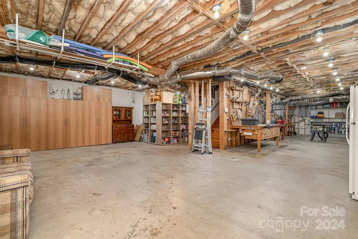 unfinished walk out basement - so much potential!