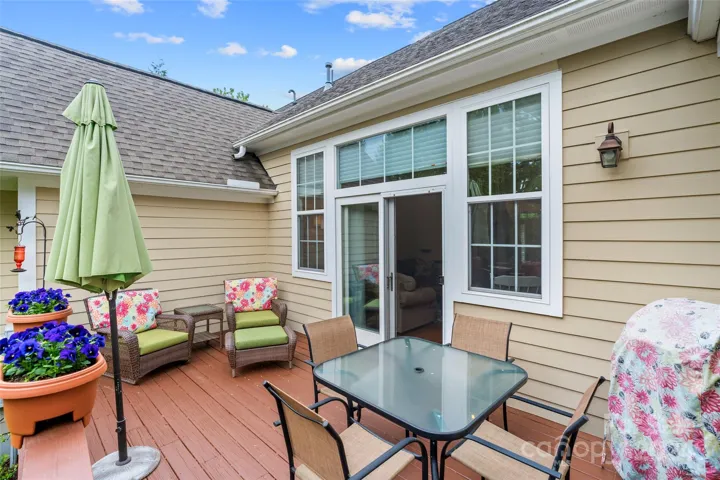 Another angle of large open rear deck ideal for entertaining