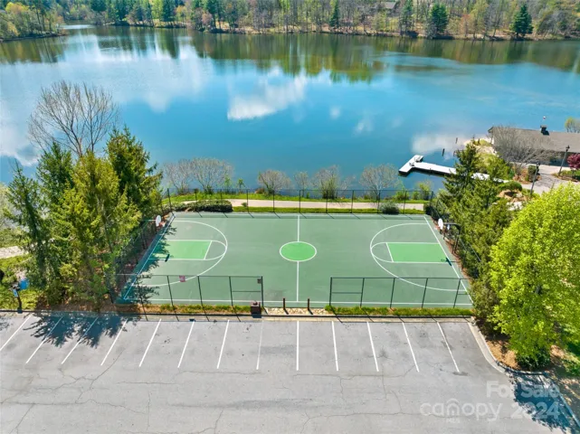 Community basketball courts and community boathouse with plenty of parking