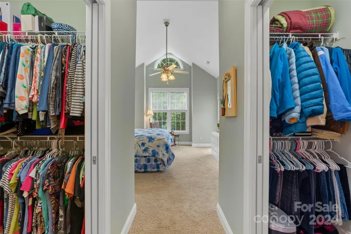 Double walk in closets in primary suite for plenty of storage