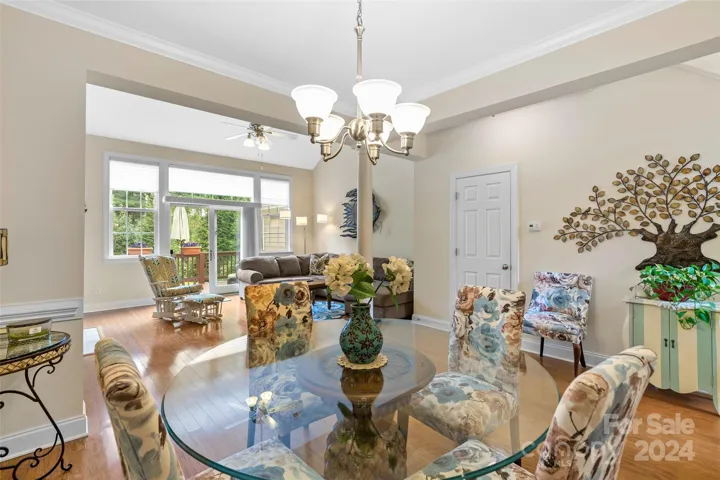 Imagine entertaining with family and friends in this beautiful dining room