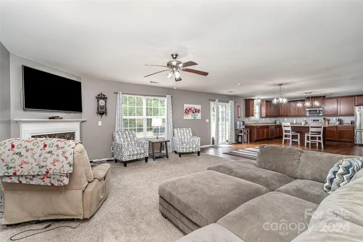 Living Room into Kitchen