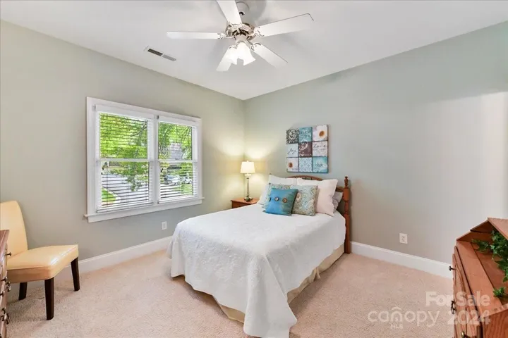 Bedroom 2 with Fan has Bath Access