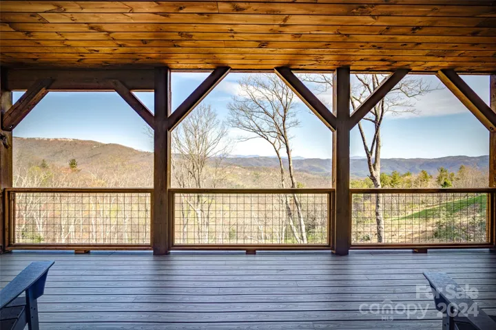 Large deck with views from the 2nd level (entry level)