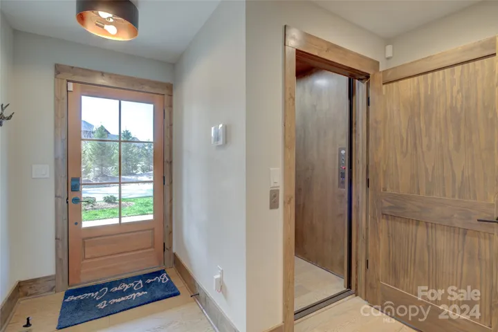 Front entry - elevator services the 2nd, 3rd and 4th levels