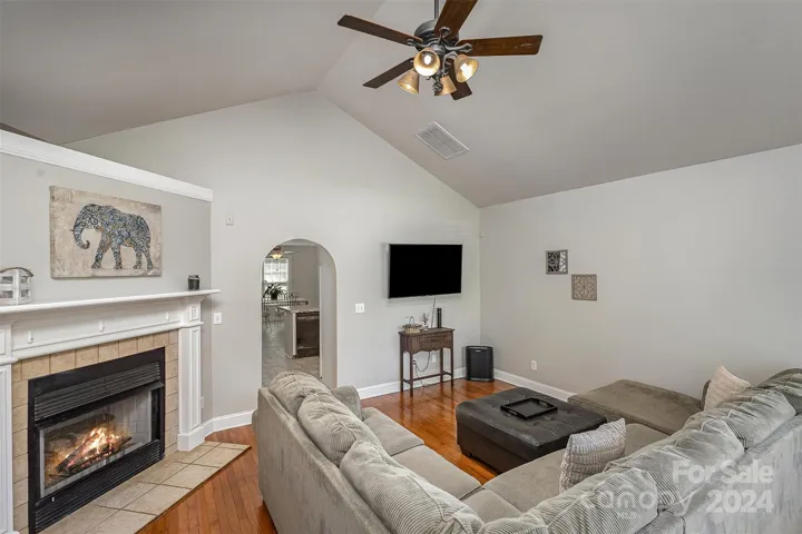 Warm up by your gas fireplace in the colder months