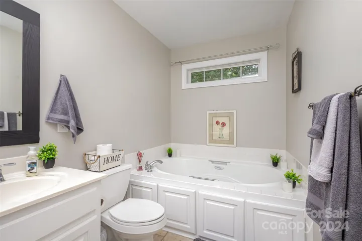 Primary Bathroom with garden tub and walk in shower