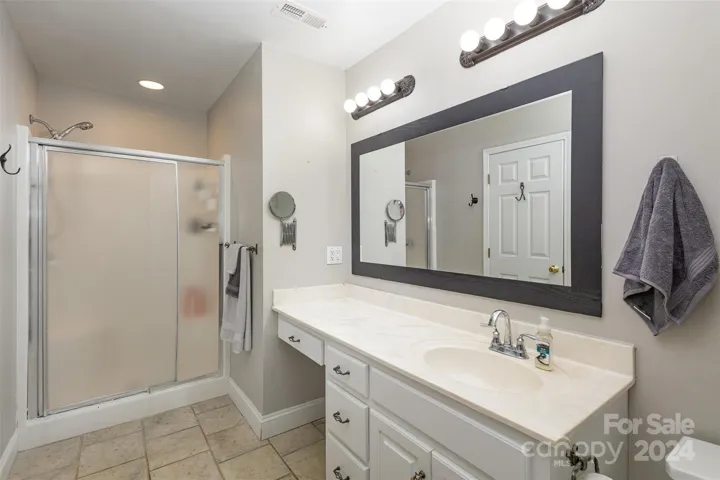 Primary Bath with view of Shower