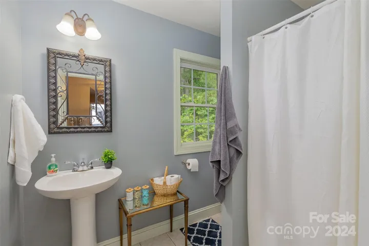 Full Bathroom on the upper level with walk in shower