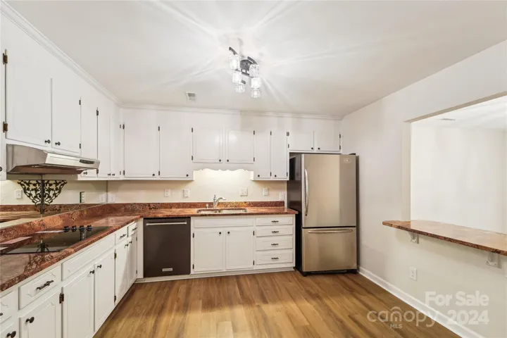 Kitchen view from hallway