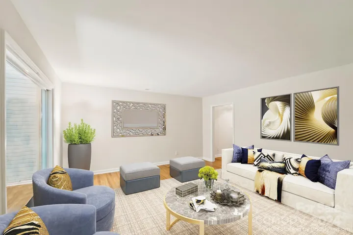 Living room furnished
